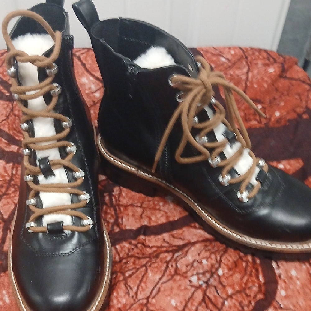 a new day Black Vegan Leather Boots
